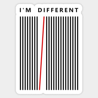 I'm different Sticker